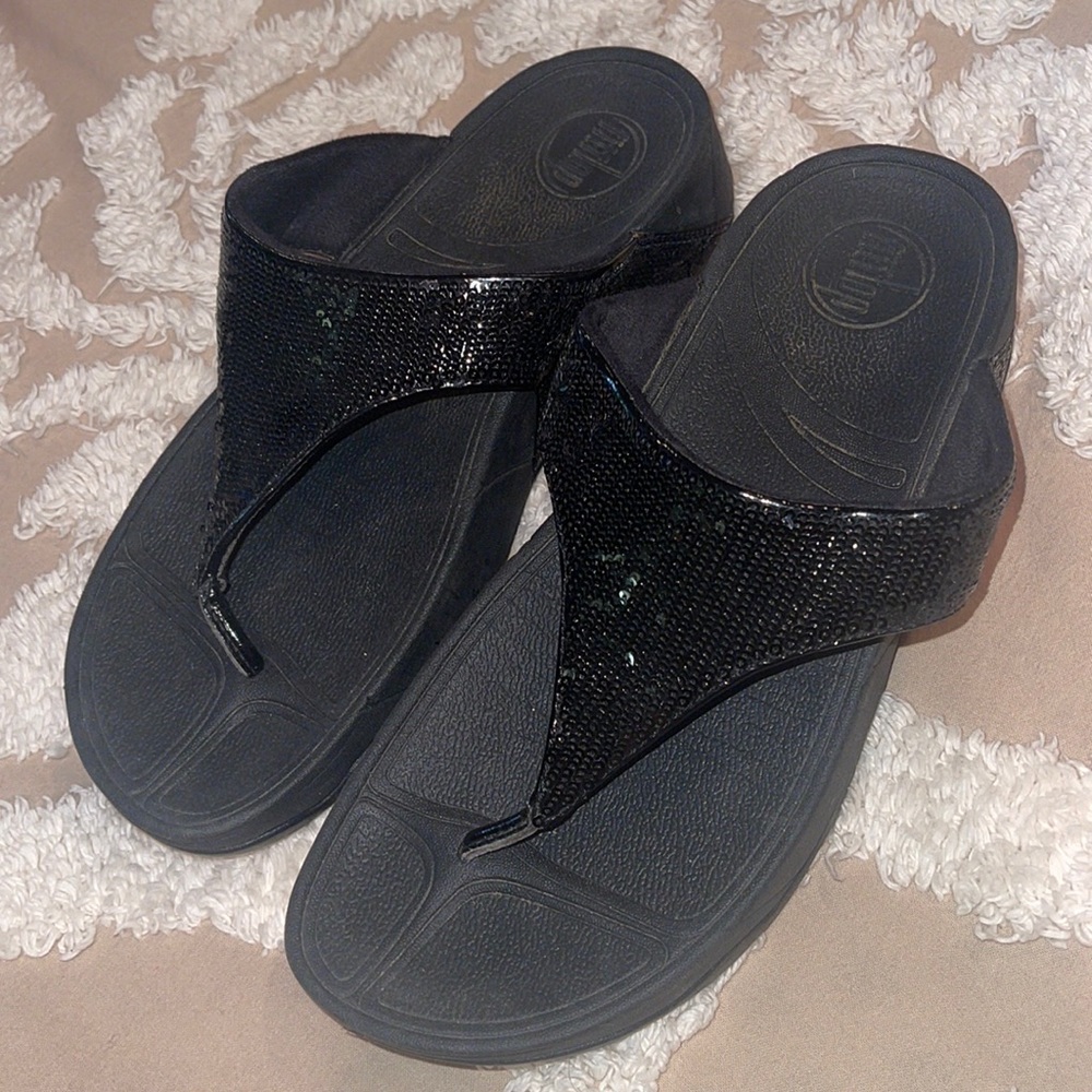 Black Sequin FitFlops